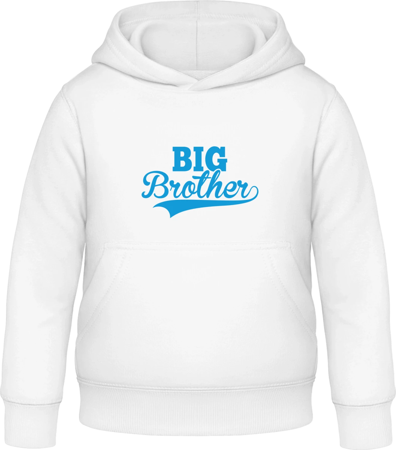 Big Brother Vintage - Arctic white Awdis Hoodie Kids - Front