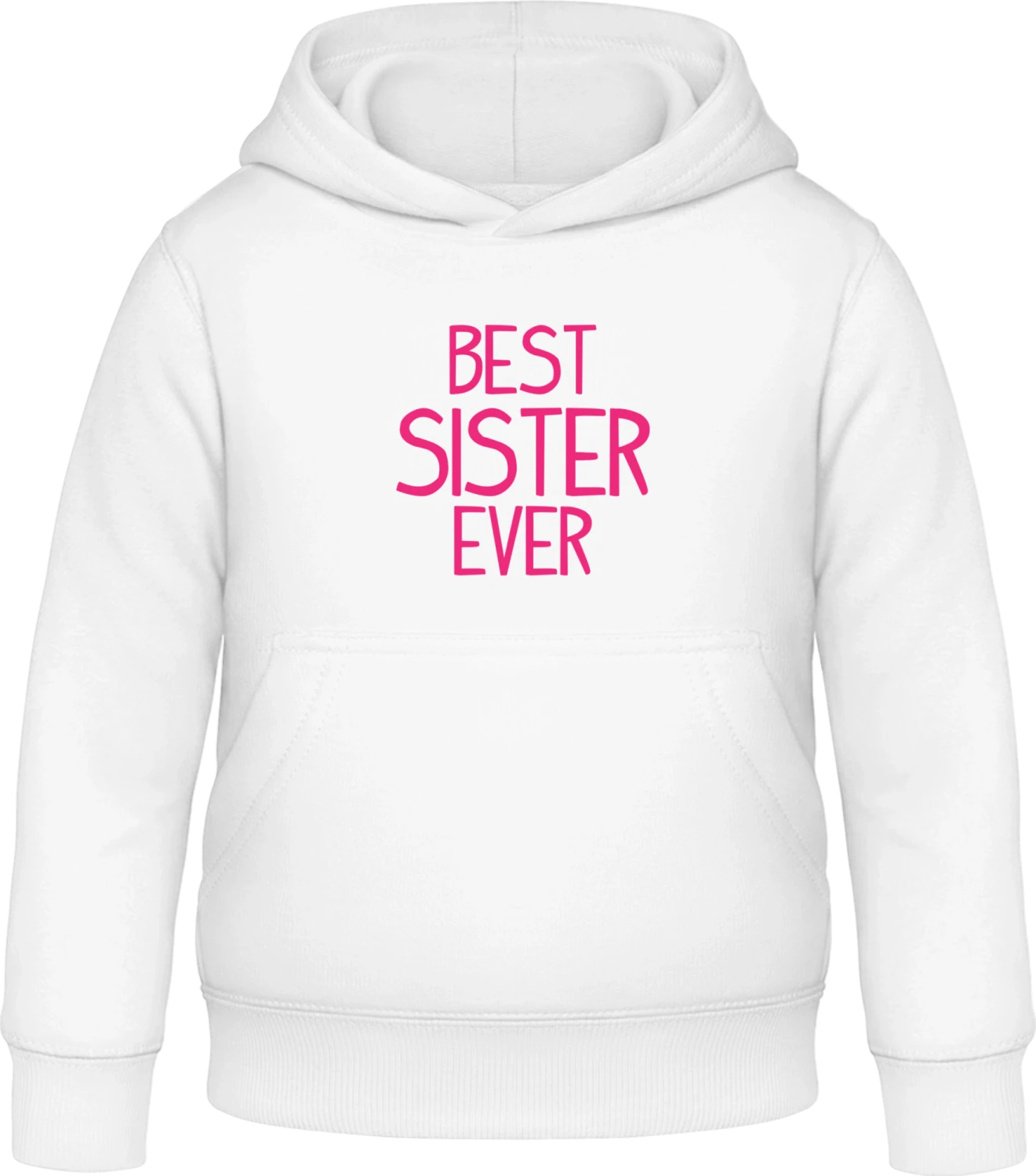 Best Sister Ever - Arctic white Awdis Hoodie Kids - Front