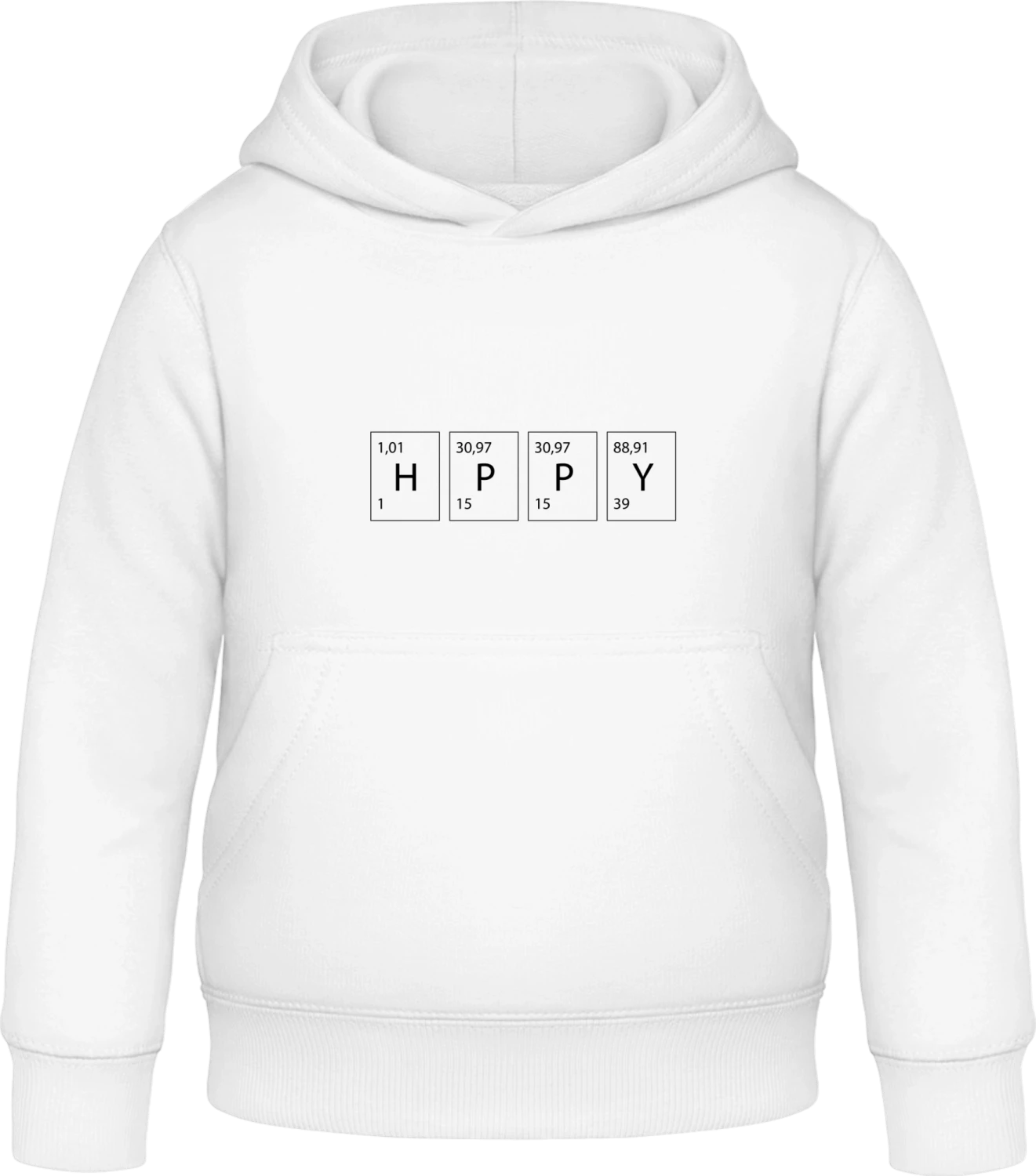 Happy Chemical - Arctic white Awdis Hoodie Kids - Front