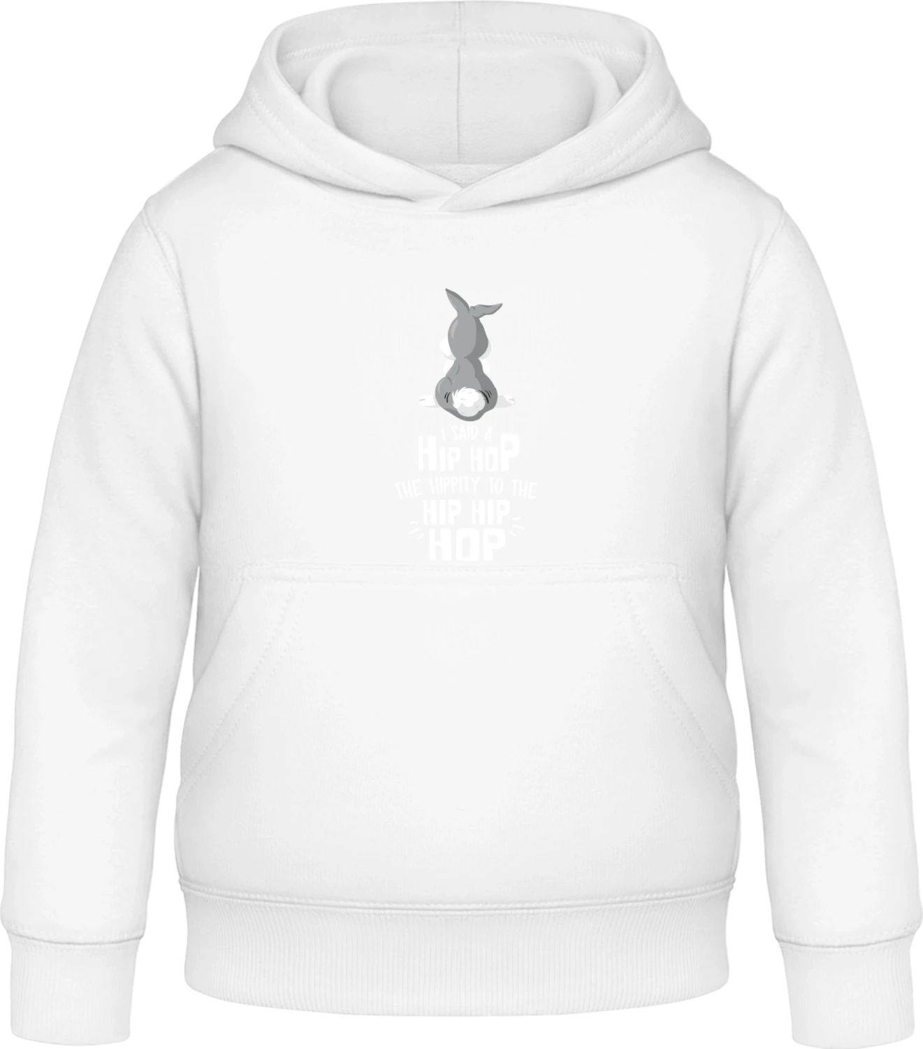 I Said A Hip Hop - Arctic white Awdis Hoodie Kids - Front