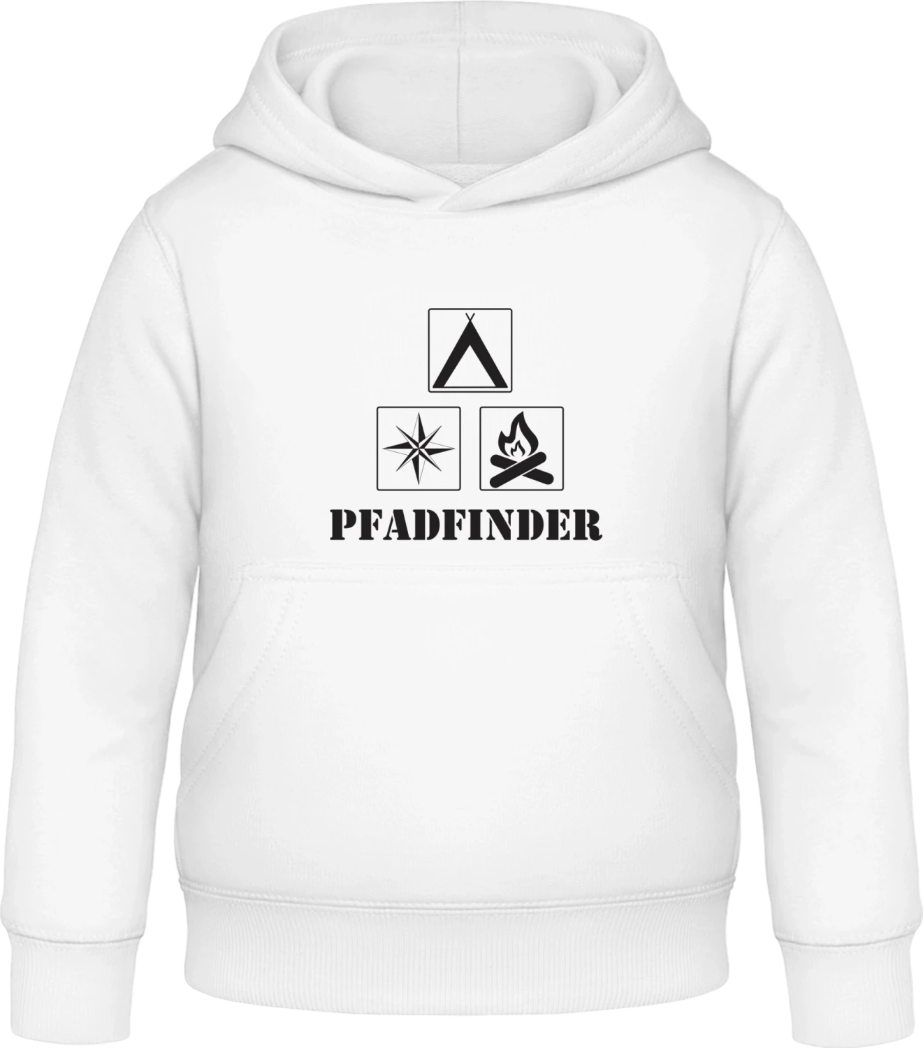 Pfadfinder Werkzeug - Arctic white Awdis Hoodie Kids - Front