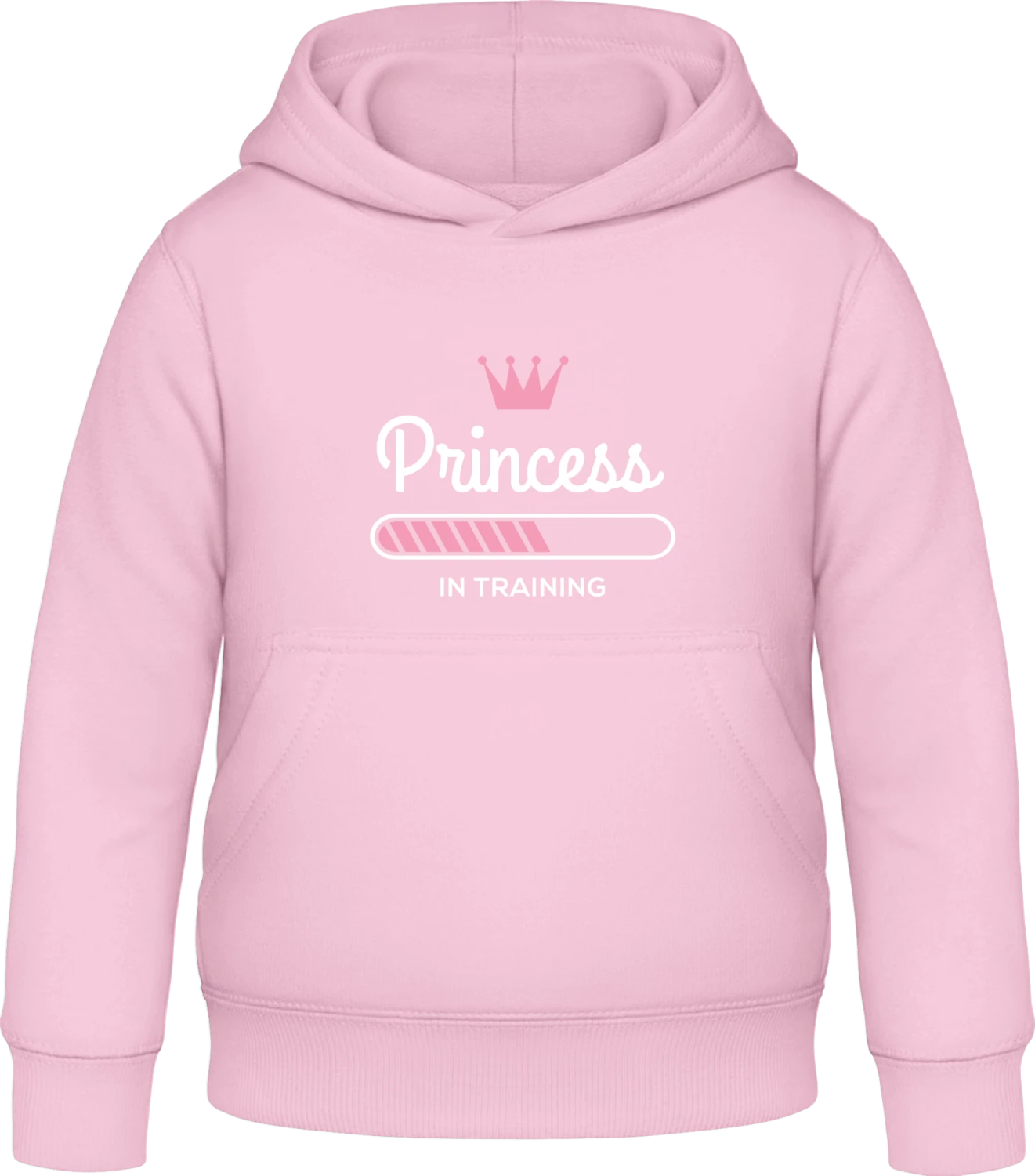 Princess In Training - Baby pink Awdis Hoodie Kids - Front