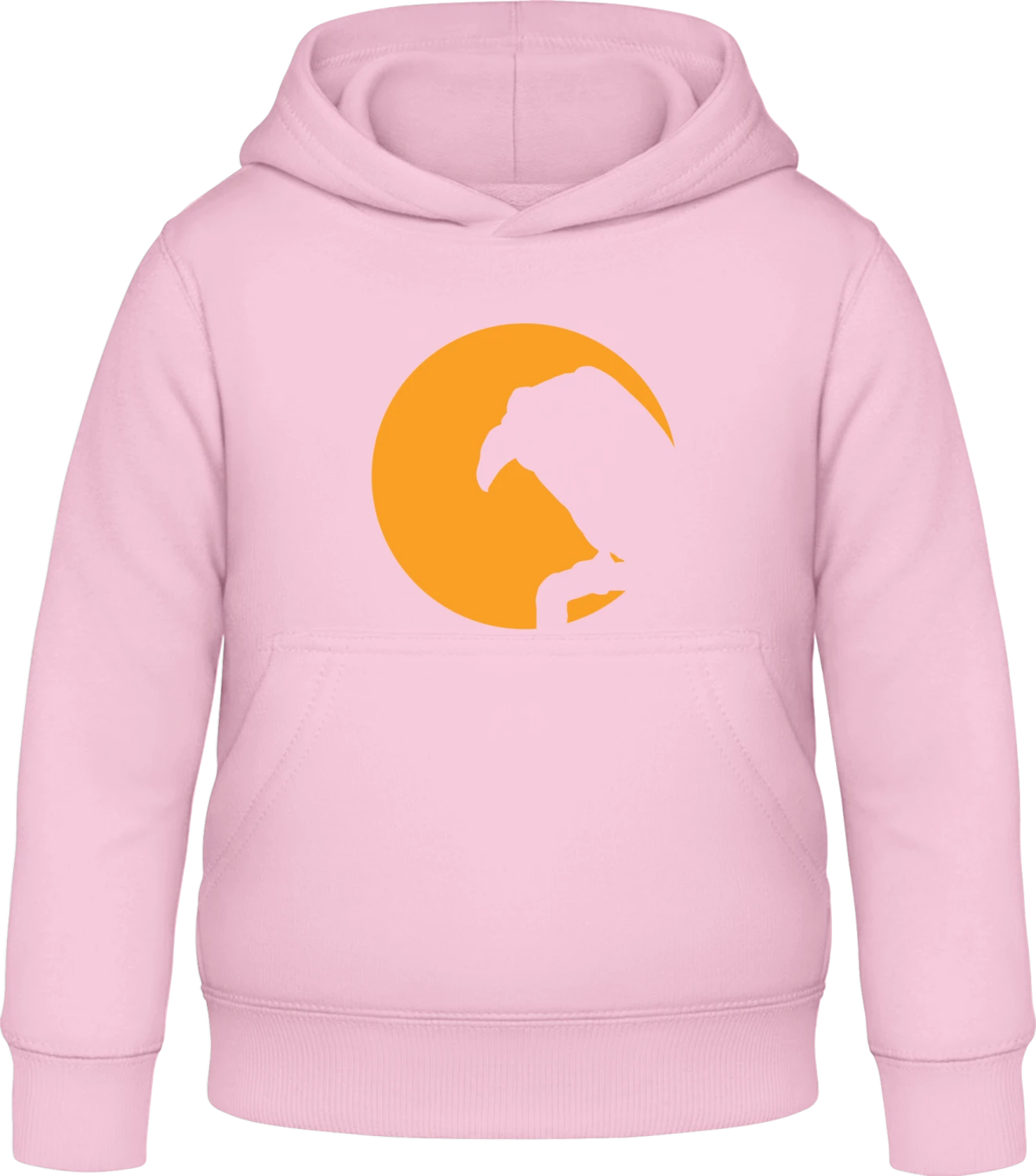 Vulture In The Night - Baby pink Awdis Hoodie Kids - Front