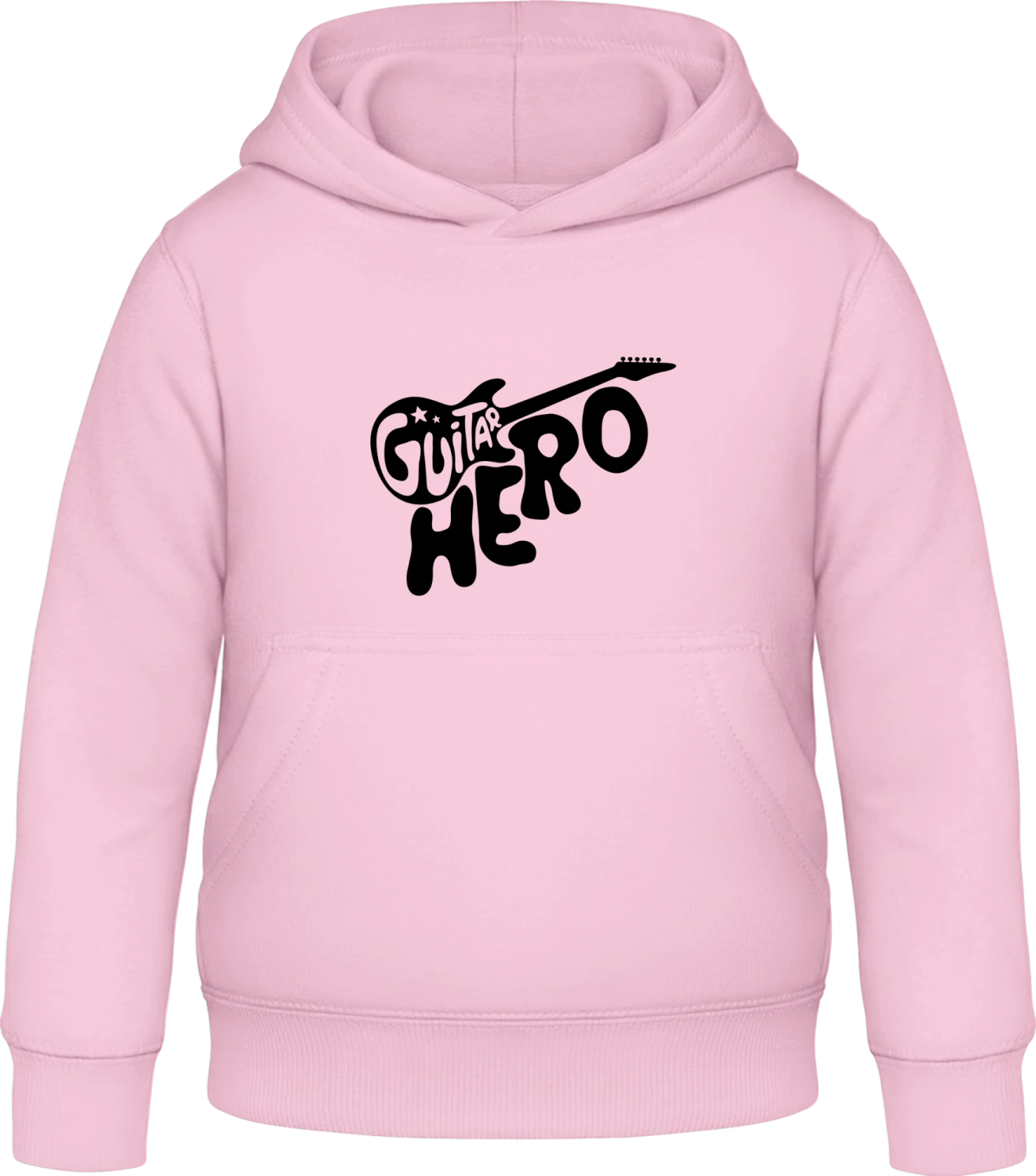 Guitar Hero Logo - Baby pink Awdis Hoodie Kids - Front