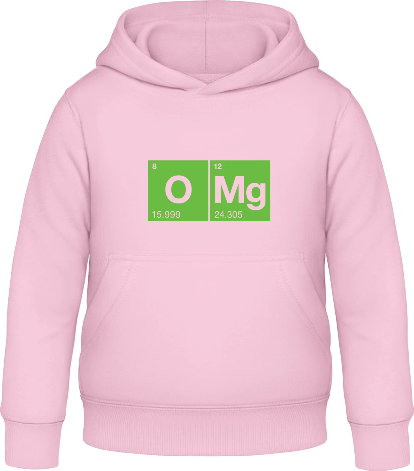 OMG Chemical - Baby pink Awdis Hoodie Kids - Front