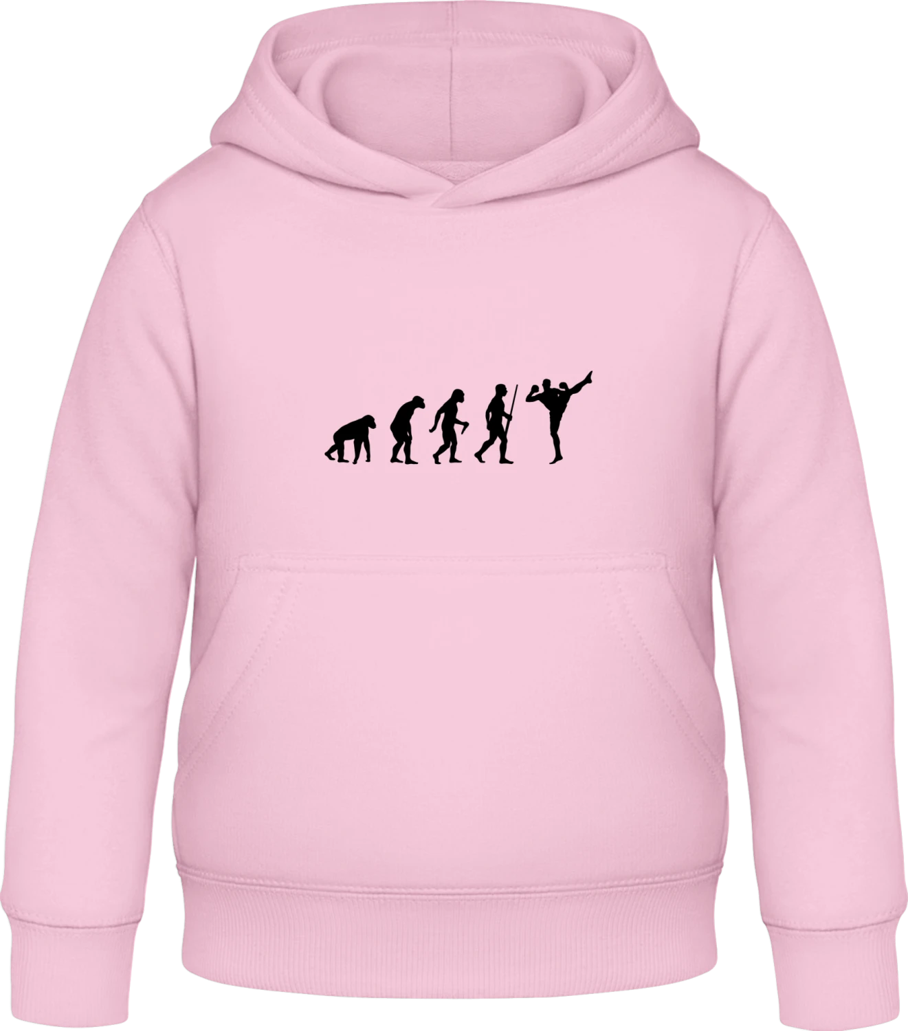 Kickboxer Evolution - Baby pink Awdis Hoodie Kids - Front