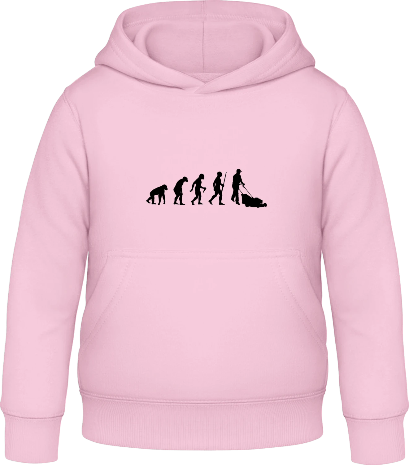 Gardener Evolution - Baby pink Awdis Hoodie Kids - Front