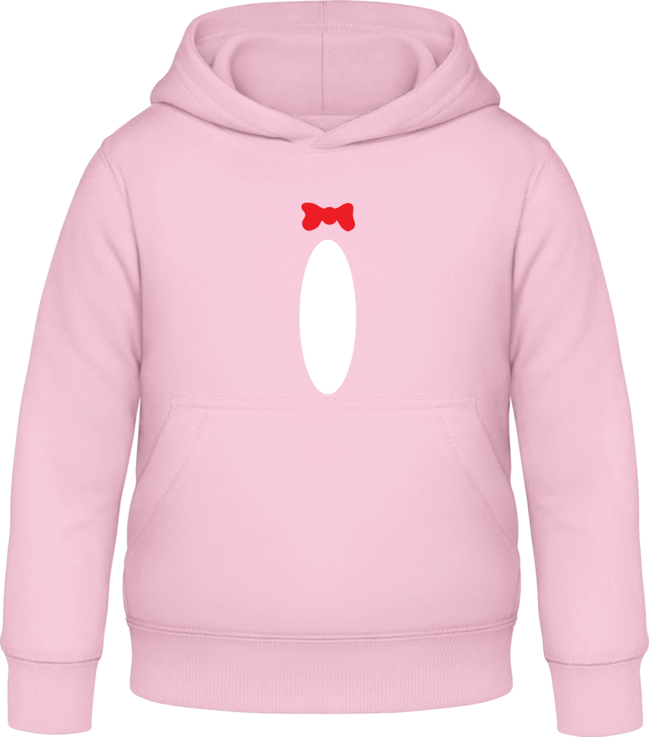 Penguin Costume - Baby pink Awdis Hoodie Kids - Front