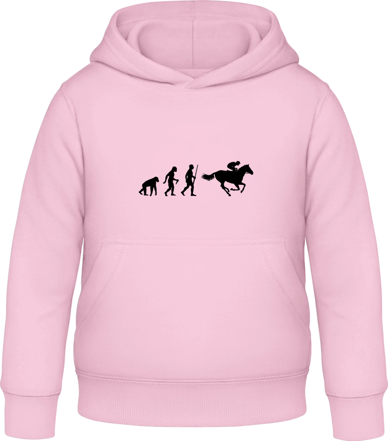 Jokey Horse Racing Evolution - Baby pink Awdis Hoodie Kids - Front