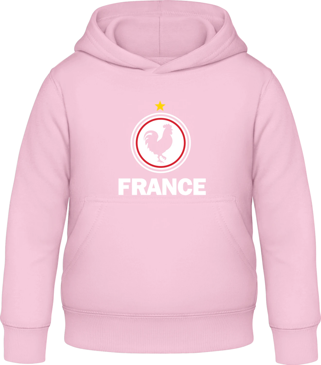 France - Baby pink Awdis Hoodie Kids - Front