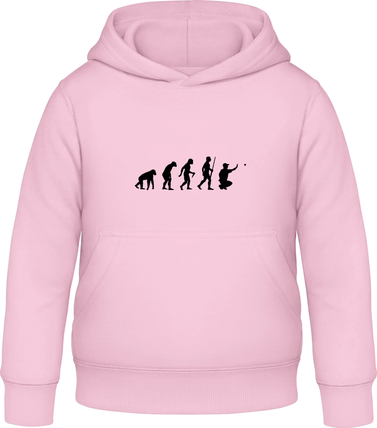 Boule Evolution - Baby pink Awdis Hoodie Kids - Front