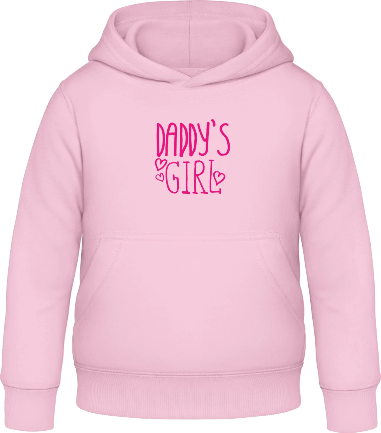 Daddy's Girl - Baby pink Awdis Hoodie Kids - Front