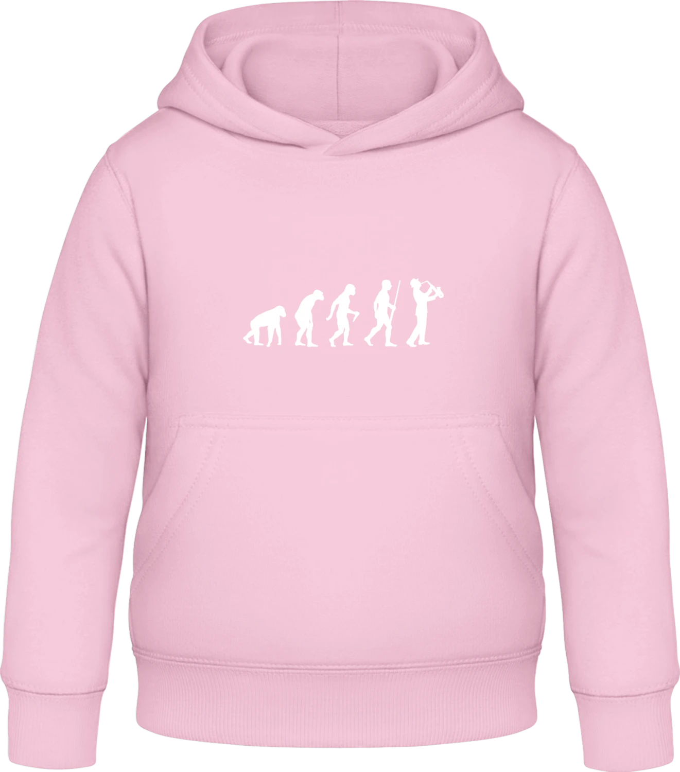 Jazz Evolution - Baby pink Awdis Hoodie Kids - Front