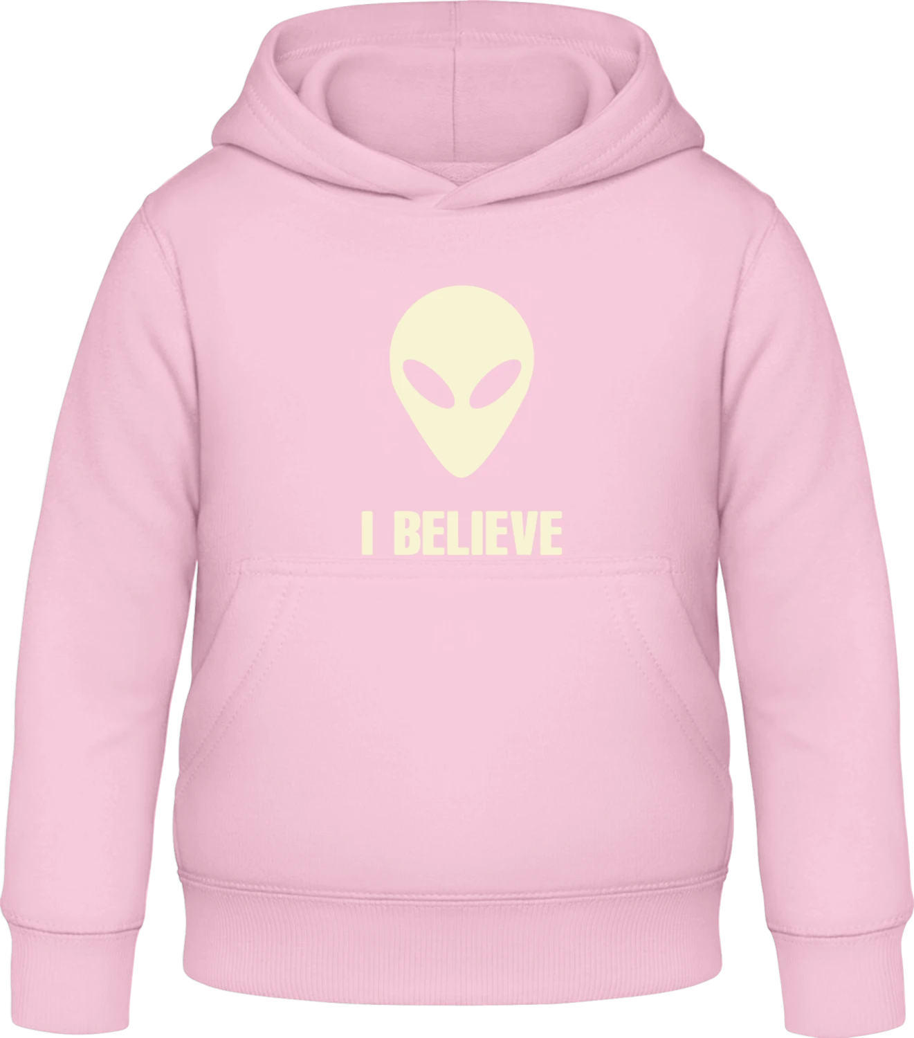 UFO Believer - Baby pink Awdis Hoodie Kids - Front