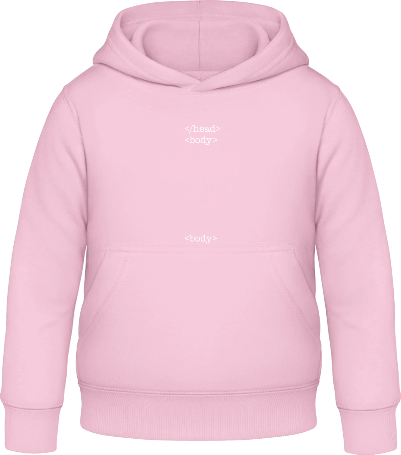 Head Body Body - Baby pink Awdis Hoodie Kids - Front