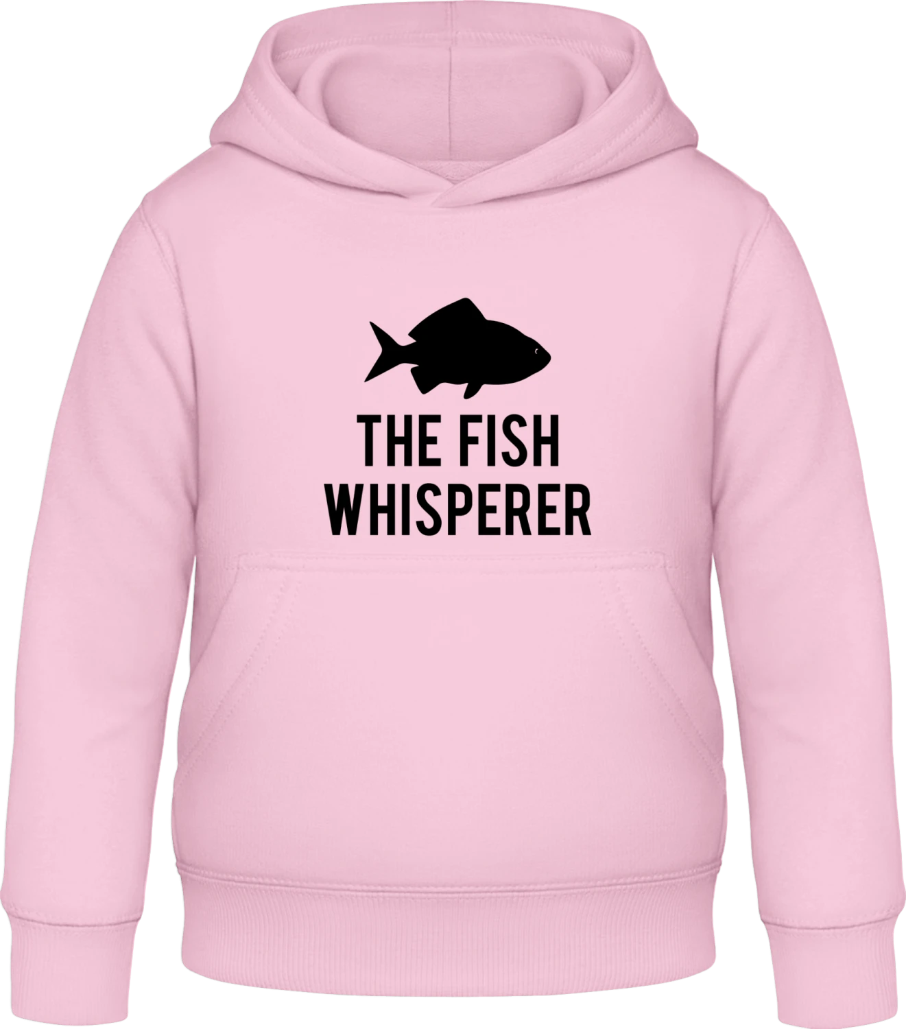 The Fish Whisperer - Baby pink Awdis Hoodie Kids - Front