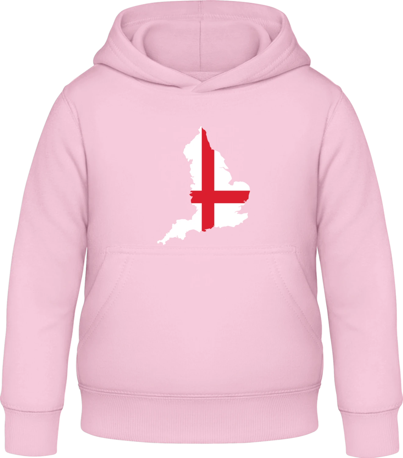 England Map - Baby pink Awdis Hoodie Kids - Front