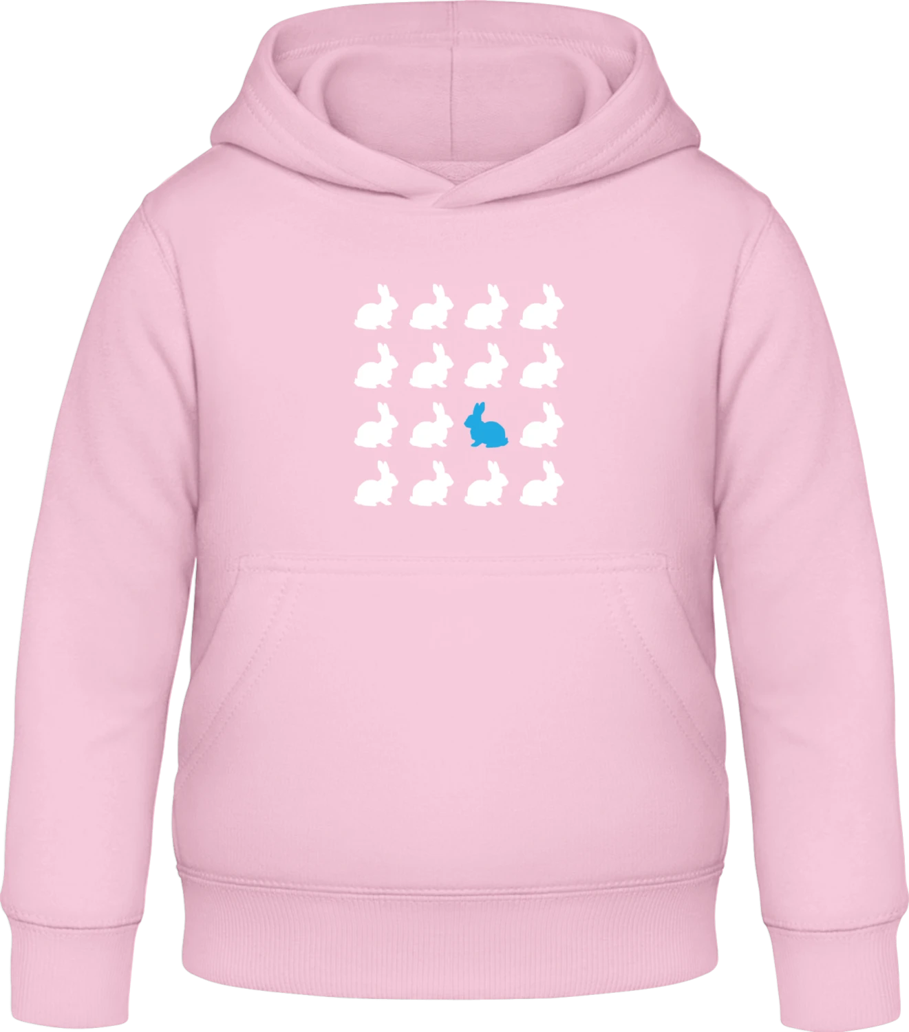 Be A Different Bunny - Baby pink Awdis Hoodie Kids - Front