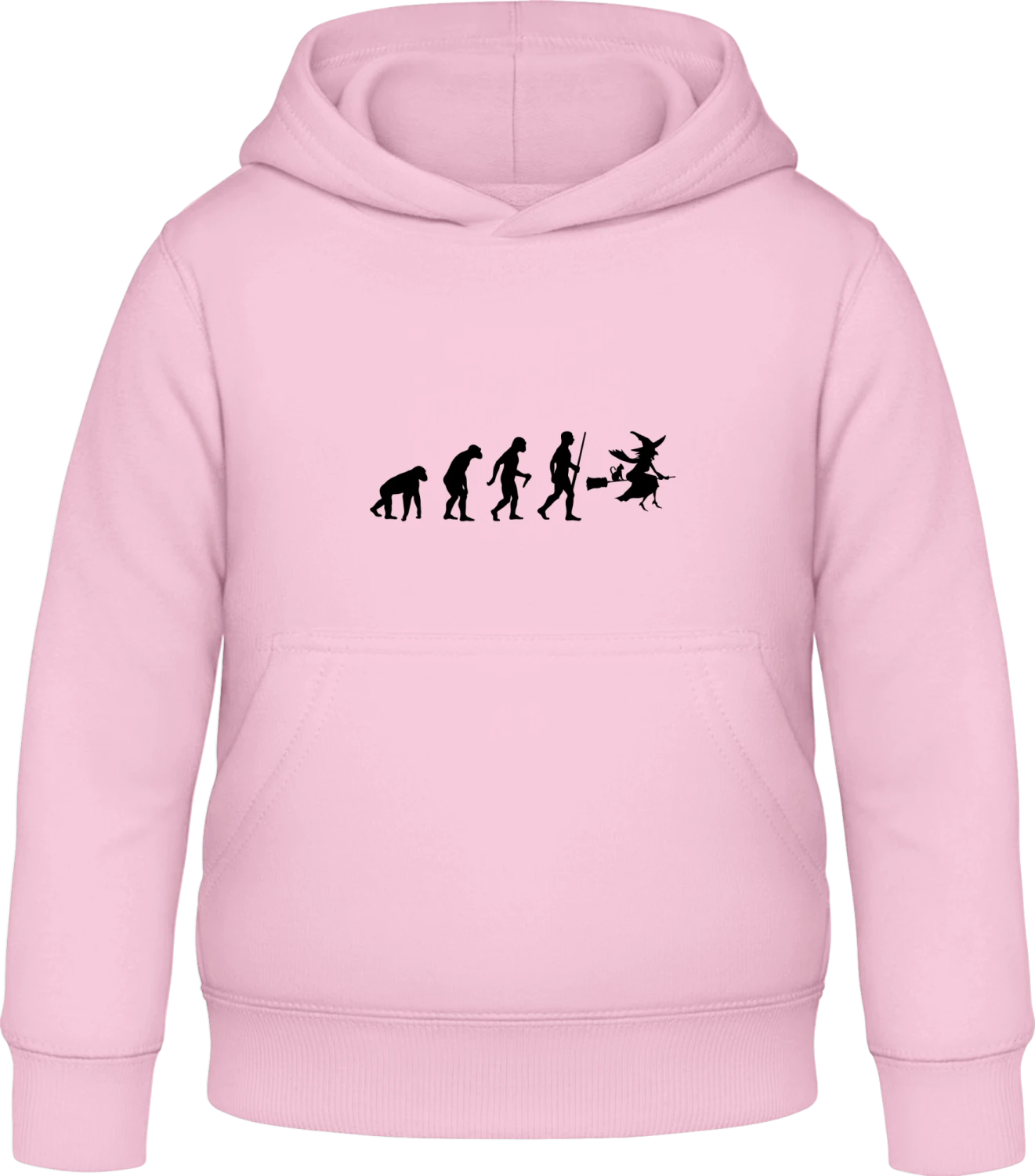 Witch Evolution - Baby pink Awdis Hoodie Kids - Front