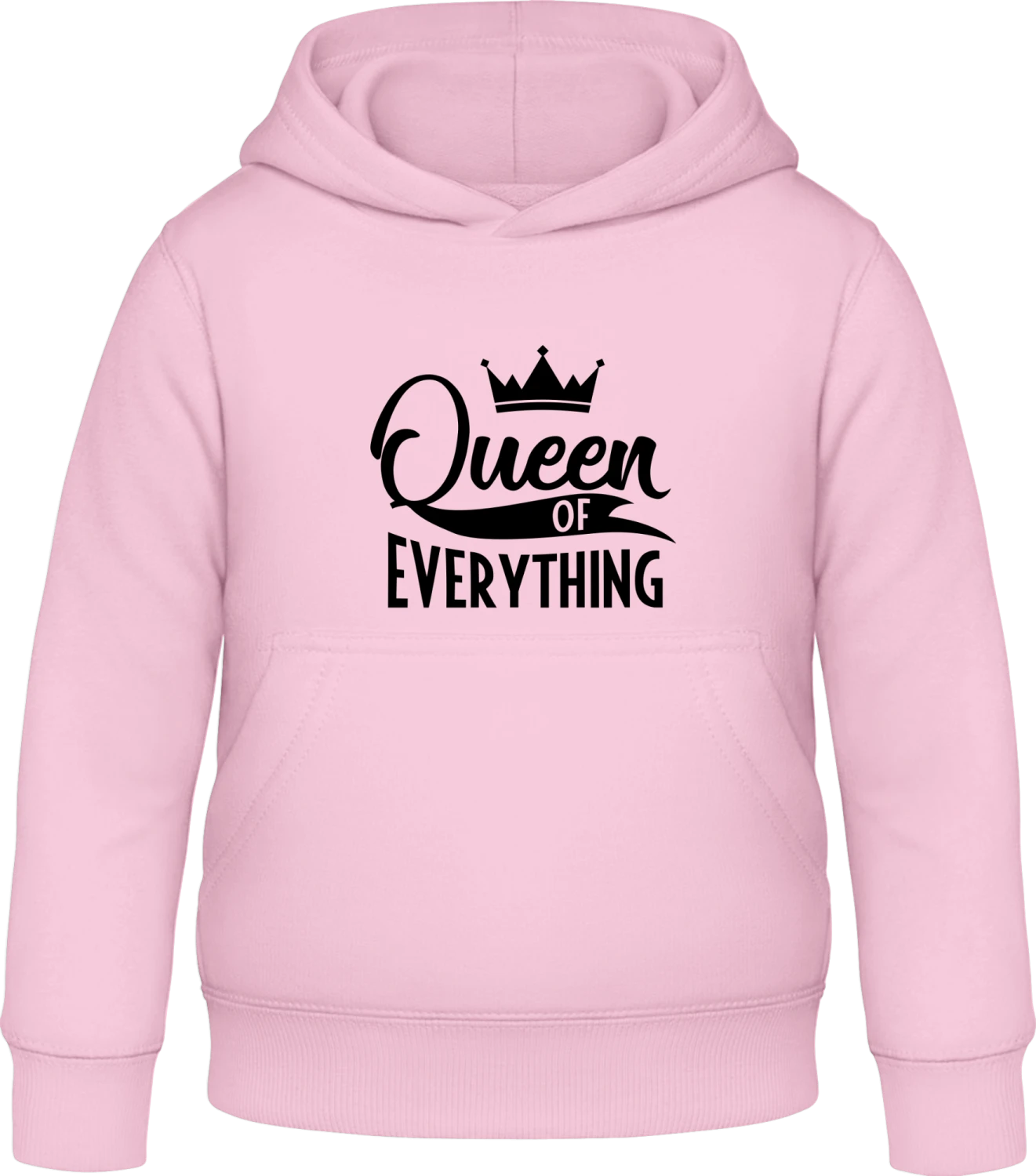 Queen Of Everything - Baby pink Awdis Hoodie Kids - Front