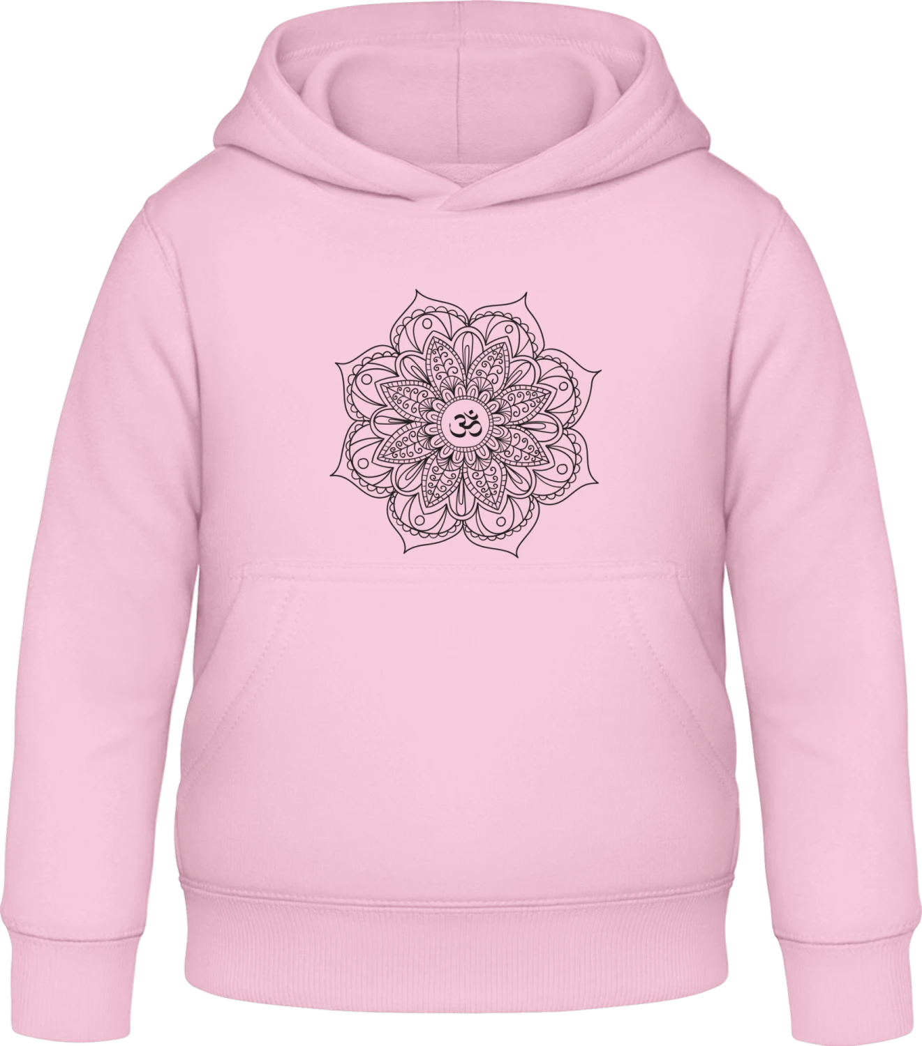 Yoga Chakras - Baby pink Awdis Hoodie Kids - Front