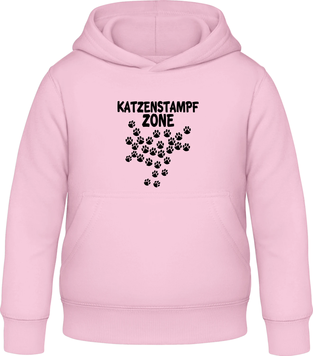 Katzenstampfzone - Baby pink Awdis Hoodie Kids - Front