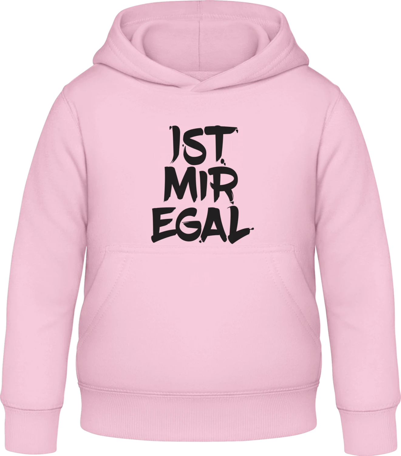 Ist mir egal - Baby pink Awdis Hoodie Kids - Front