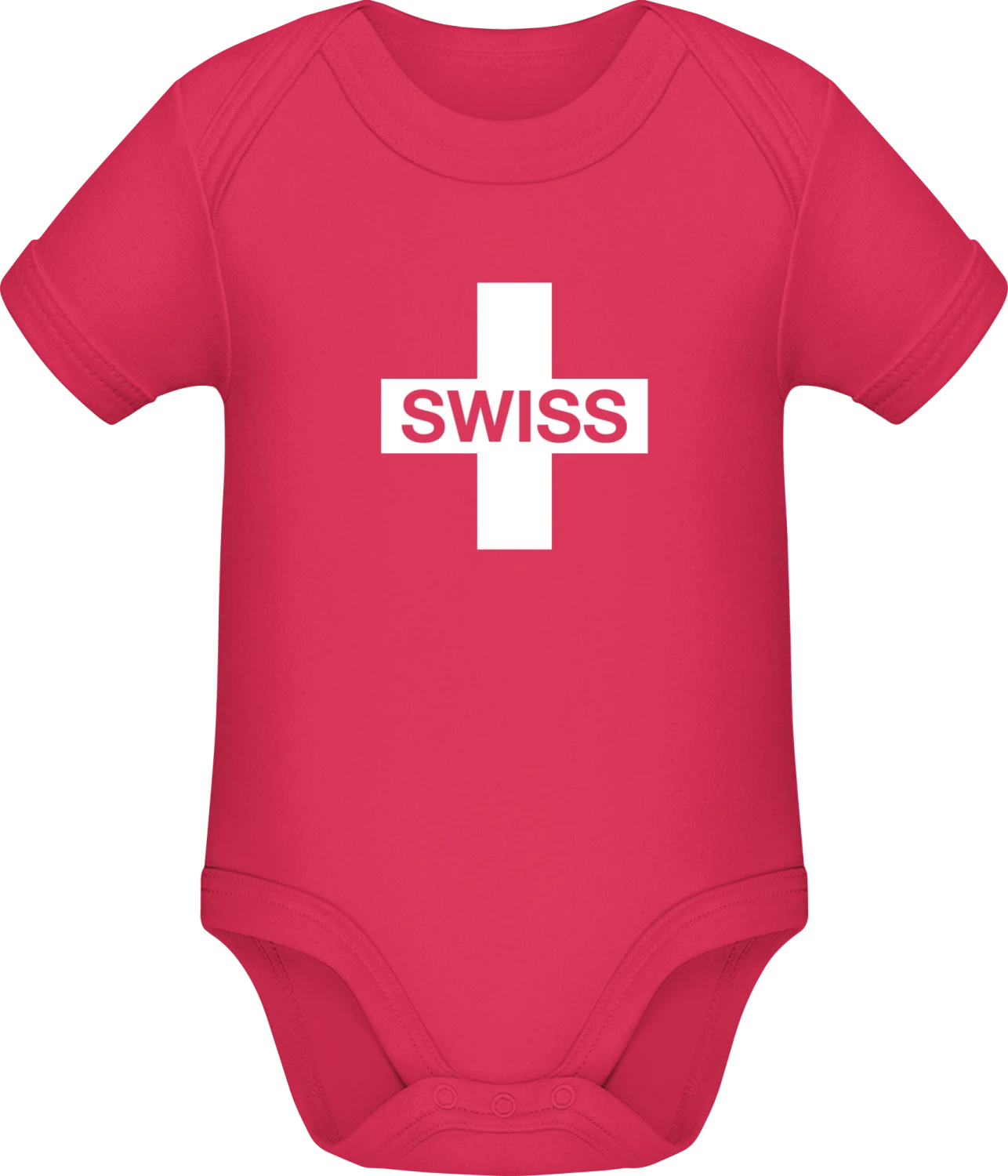 Switzerland Cross - Sorbet Sonar SSL organic babybodsuit - Front