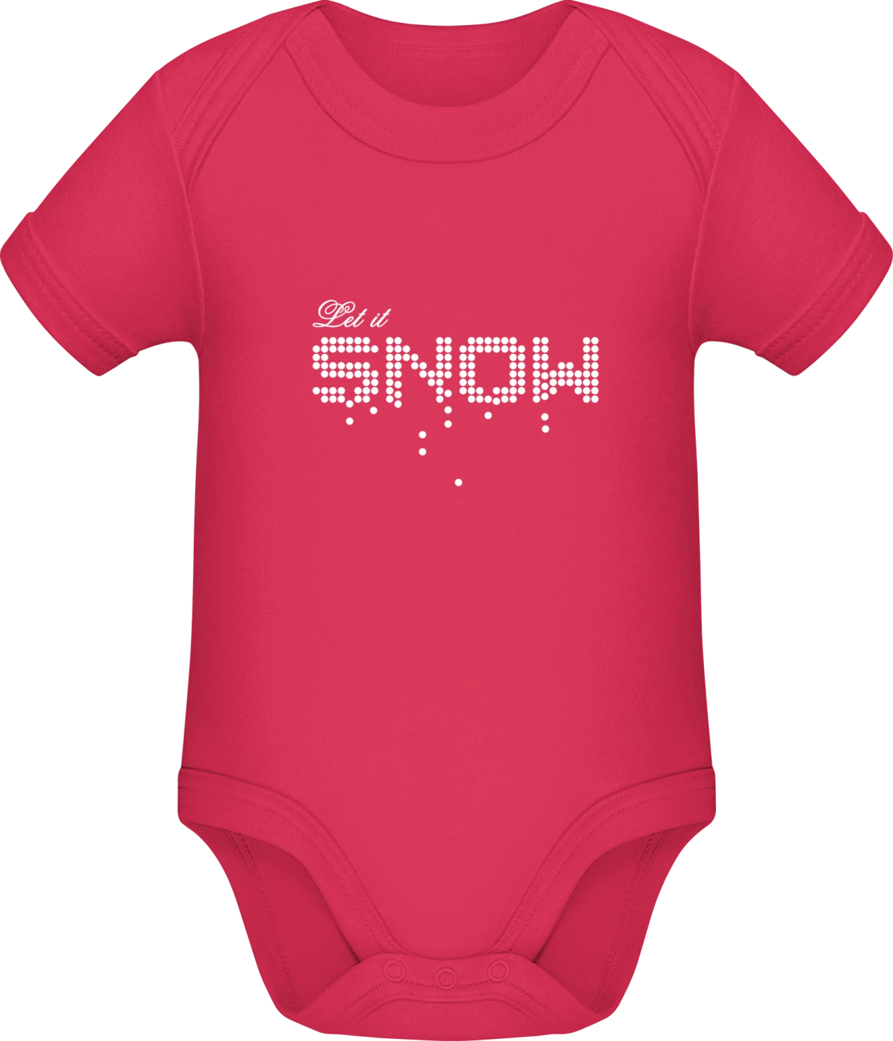 Let It Snow - Sorbet Sonar SSL organic babybodsuit - Front