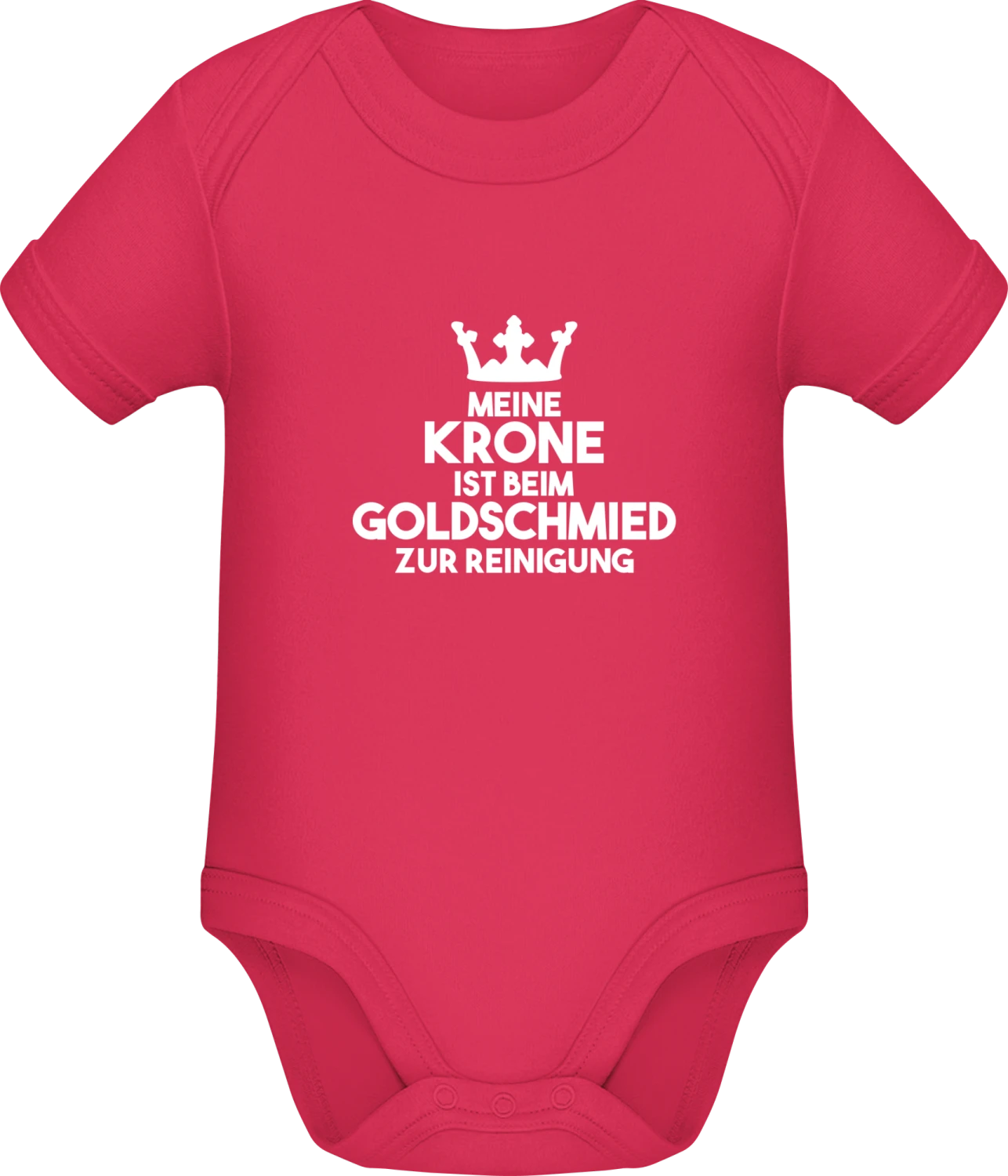 Meine Krone ist beim Goldschmied zur Reinigung - Sorbet Sonar SSL organic babybodsuit - Front