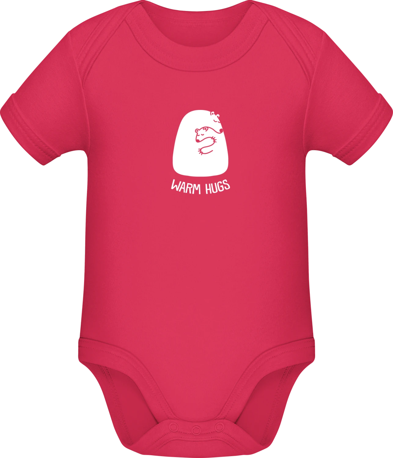 Warm Hugs Ice Bear - Sorbet Sonar SSL organic babybodsuit - Front