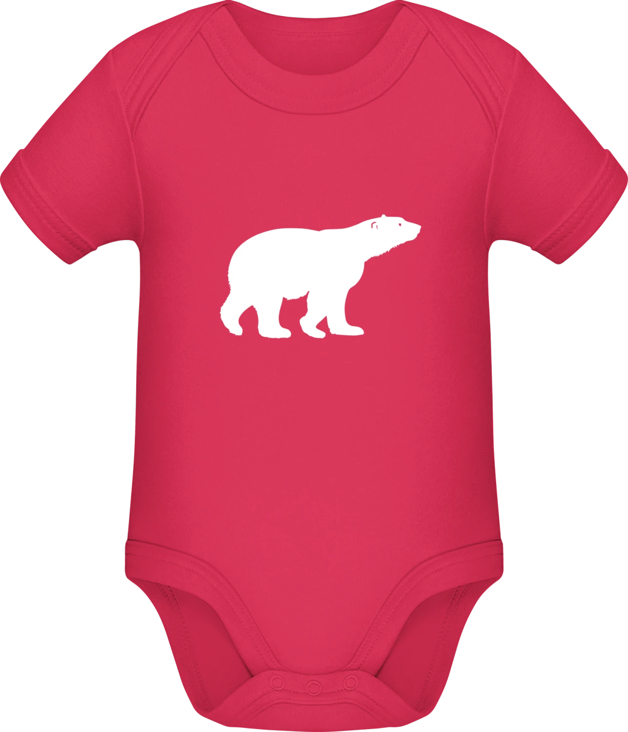 Ice Bear Silhouette - Sorbet Sonar SSL organic babybodsuit - Front