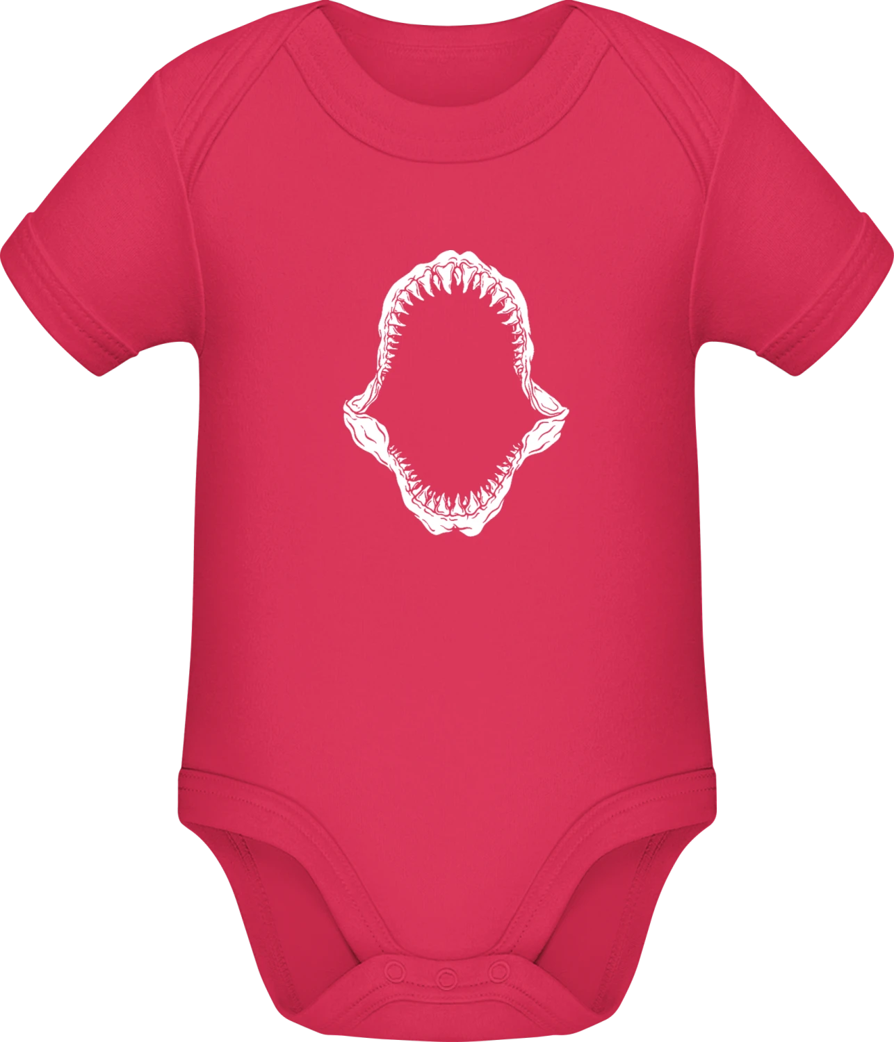 Shark Teeth - Sorbet Sonar SSL organic babybodsuit - Front