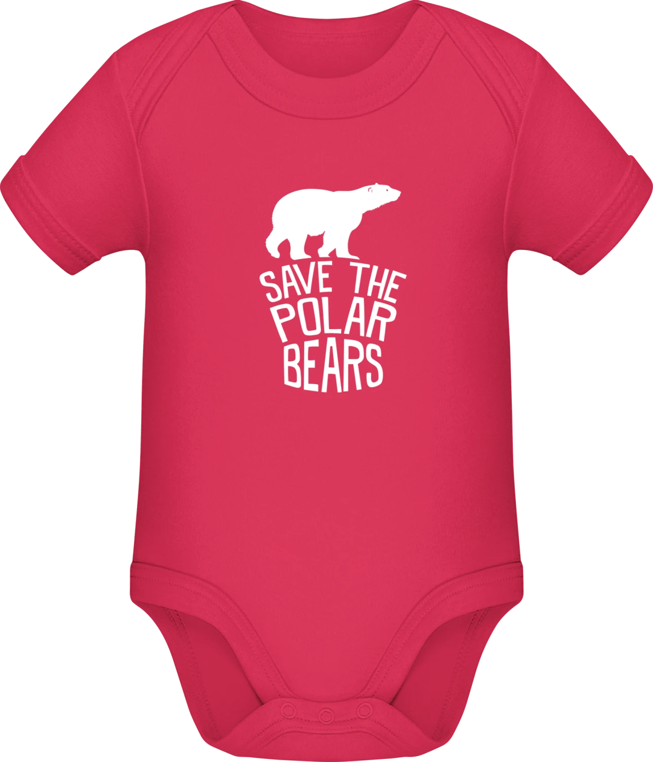 Save The Polar Bears - Sorbet Sonar SSL organic babybodsuit - Front