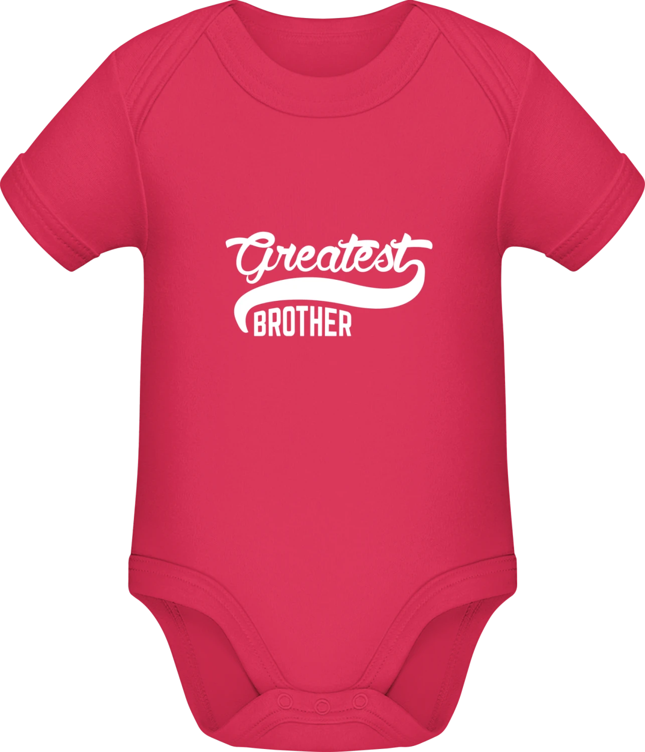 Greatest Brother - Sorbet Sonar SSL organic babybodsuit - Front