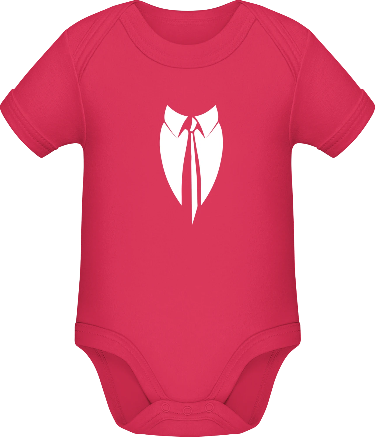 Suit Costume with Tie - Sorbet Sonar SSL organic babybodsuit - Front