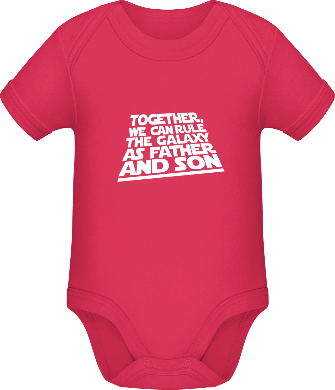 Rule The Galaxy - Sorbet Sonar SSL organic babybodsuit - Front