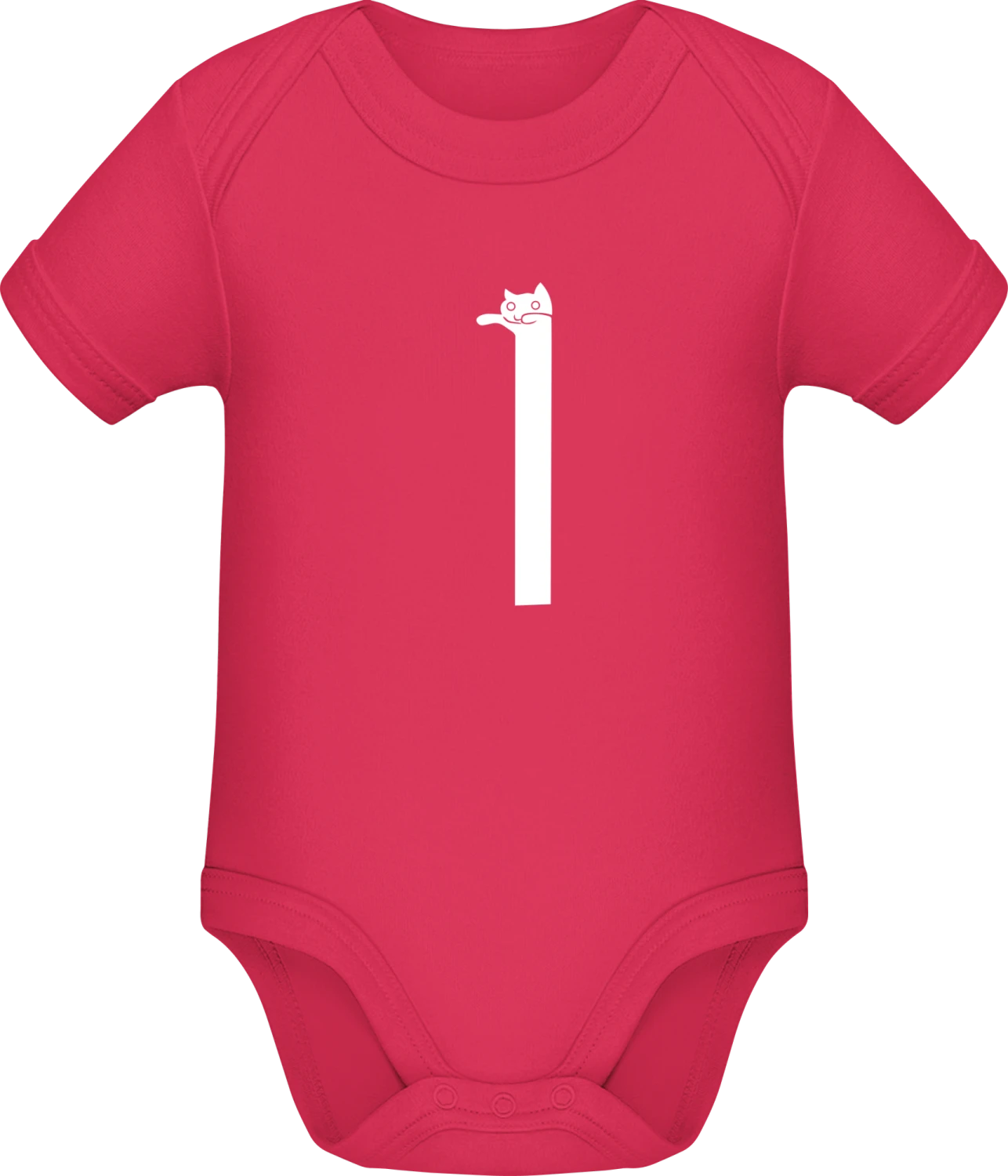 Cat Meme - Sorbet Sonar SSL organic babybodsuit - Front