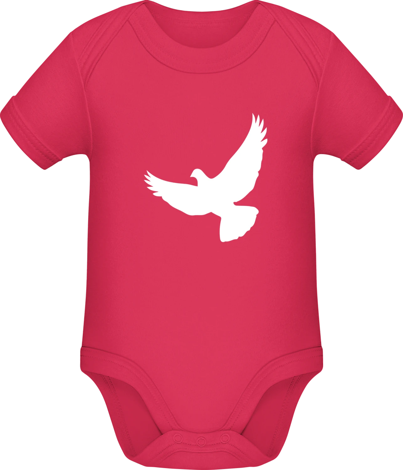 White Dove Icon - Sorbet Sonar SSL organic babybodsuit - Front