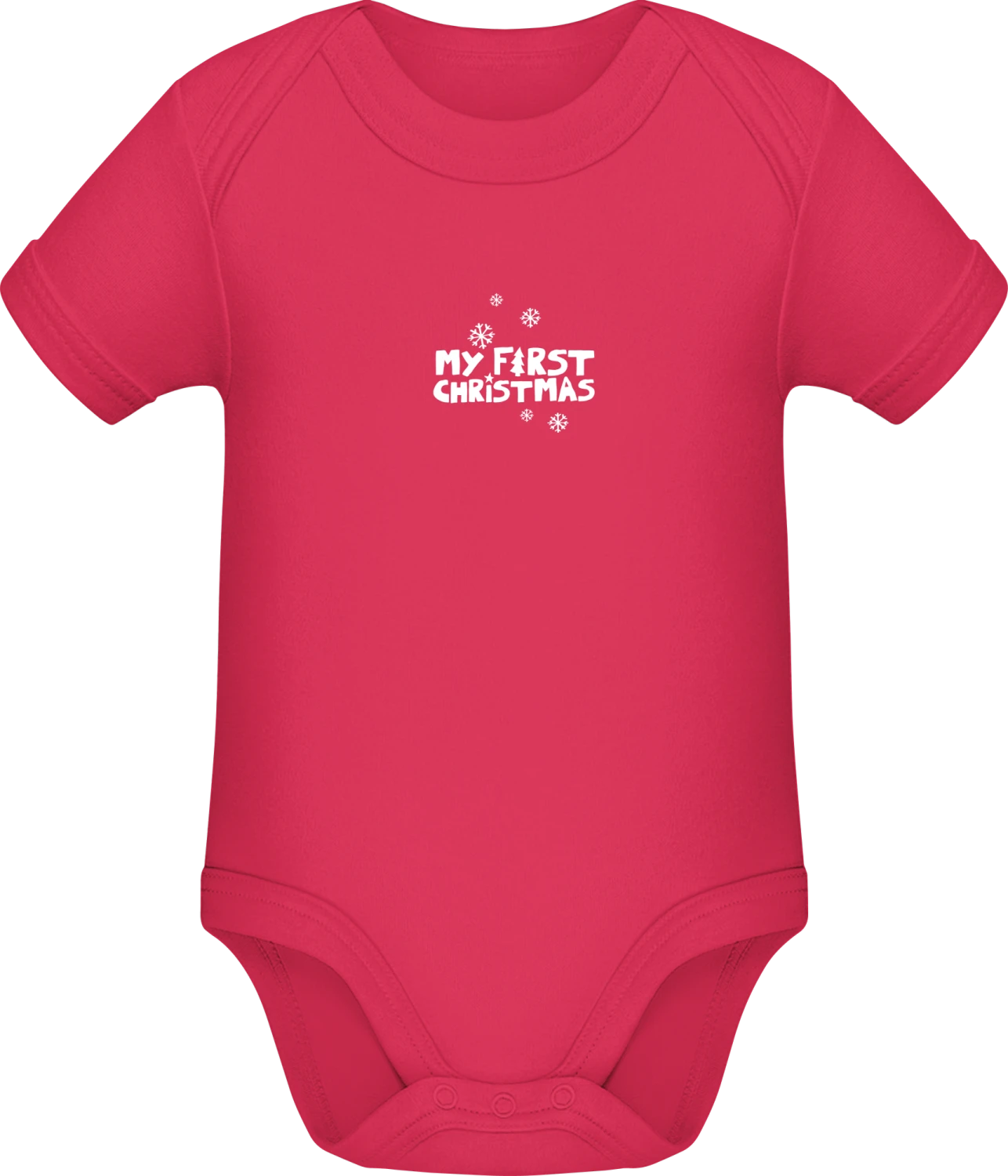 My First Christmas - Sorbet Sonar SSL organic babybodsuit - Front