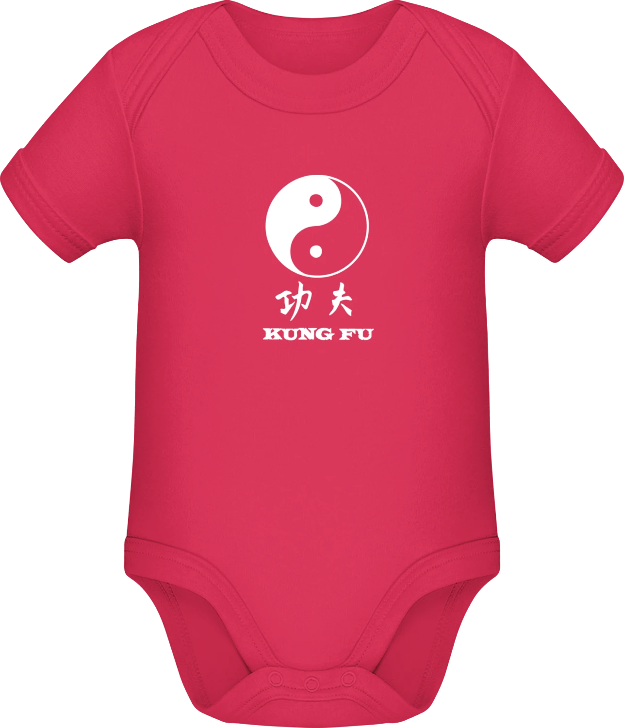 Kung Fu - Sorbet Sonar SSL organic babybodsuit - Front