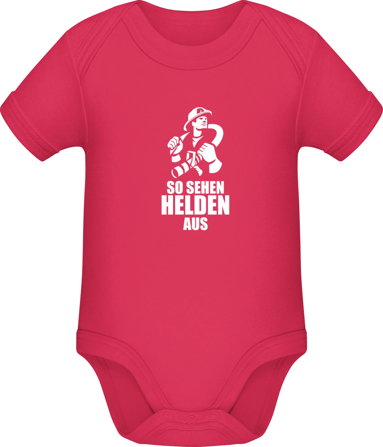 So sehen Helden aus - Sorbet Sonar SSL organic babybodsuit - Front