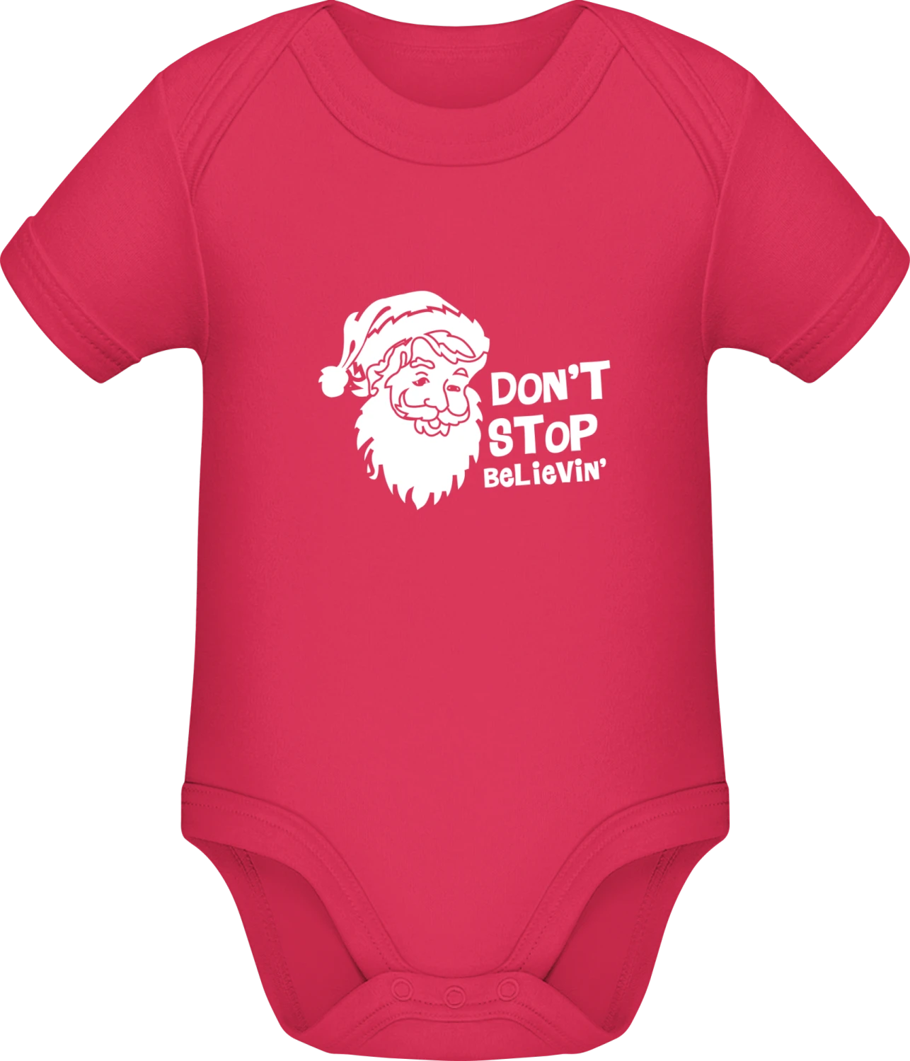 I Believe In Santa - Sorbet Sonar SSL organic babybodsuit - Front