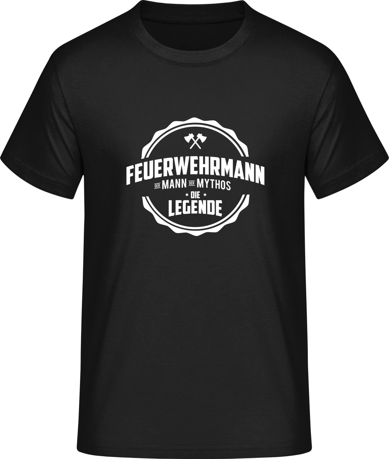 Feuerwehrmann Mythos Legende - Front_Schwarz