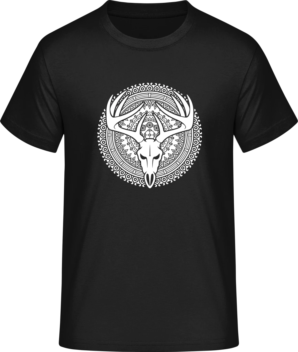 Stag Skull - Front_Schwarz