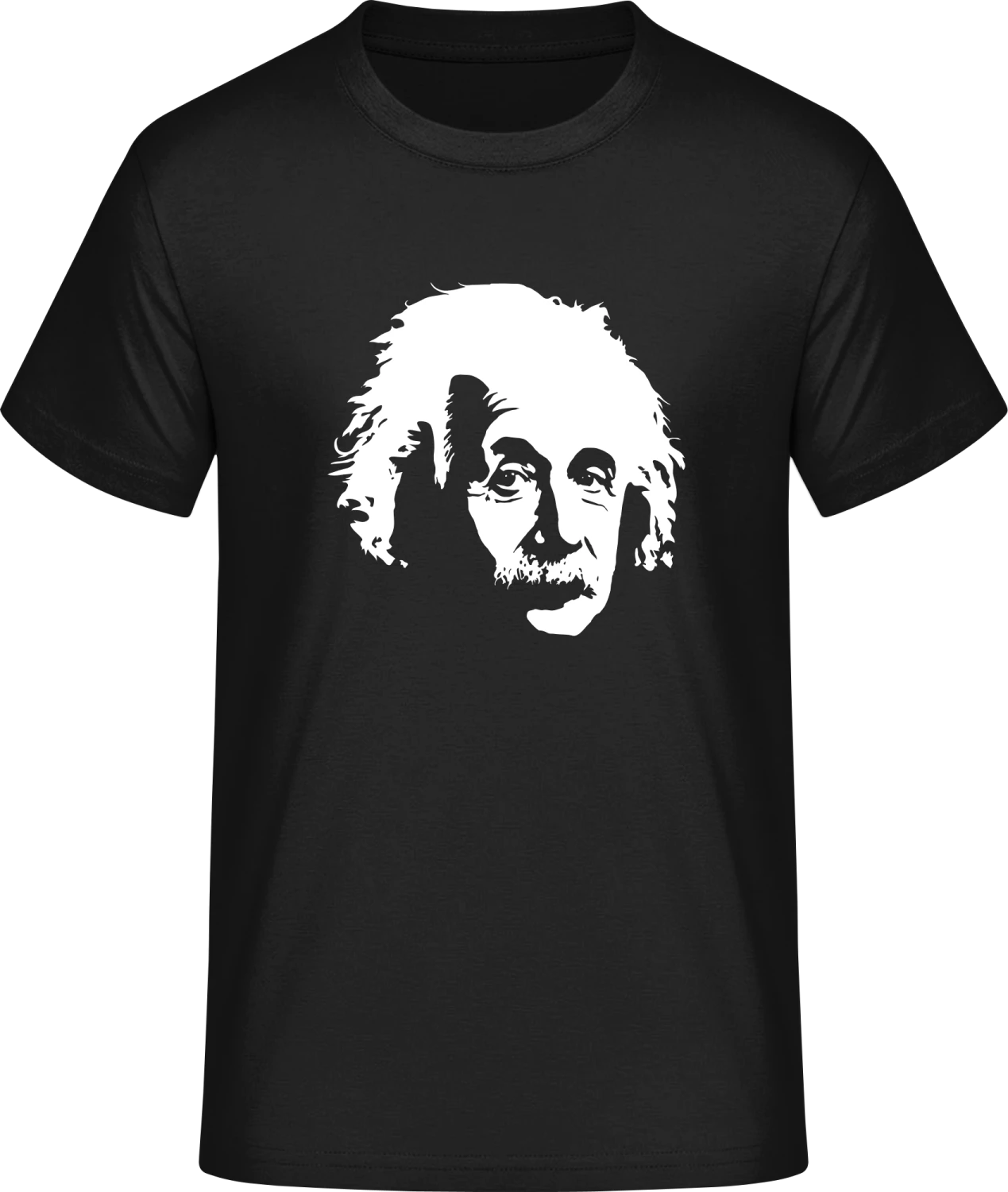 Einstein Face - Front_Schwarz