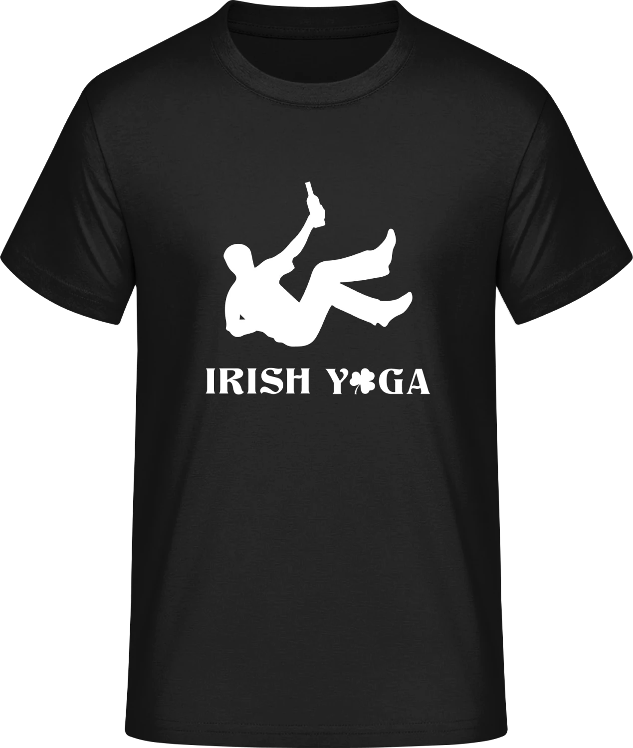 Irish Yoga Drunk - Front_Schwarz