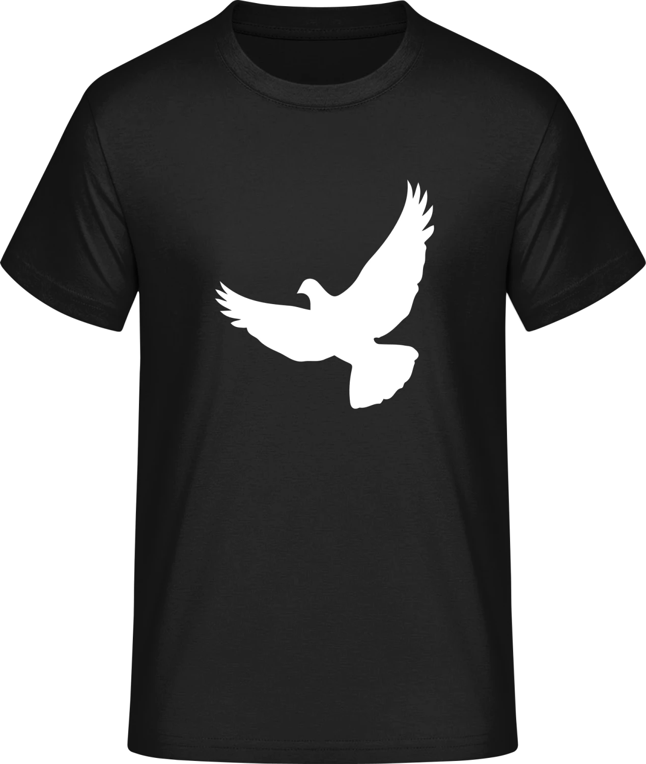 White Dove Icon - Front_Schwarz