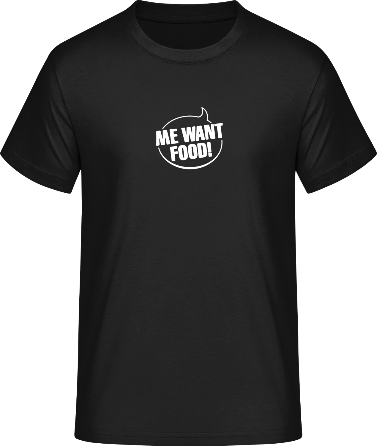 Me Want Food - Front_Schwarz