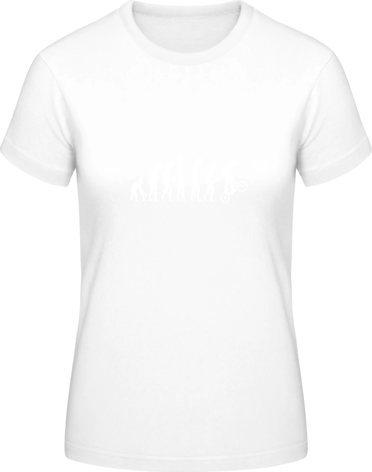 BMX Evolution - White #E190 women T-Shirt - Front